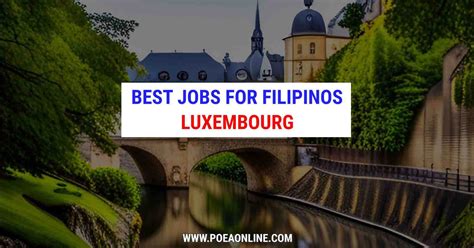 europe hiring poea|Top 10 Jobs in Luxembourg for Filipinos .